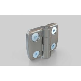 Aluminium-Kombischarnier, nicht aushängbar, 60 x 48 mm