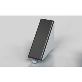 Winkel 40 × 80 silber pulverbeschichtet, Nut 8