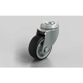 Lenkrolle, D=80 mm, thermoplastischer Gummi