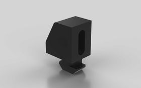 Uniblock mit Vierkantmutter M6, Nut 10