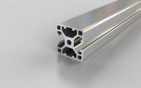 Aluminiumprofil, 30 x 30 mm, L, 2N180, Nut 6