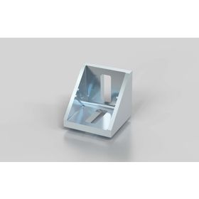 Winkel 40 × 40 silber pulverbeschichtet, Nut 8