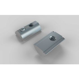 Nutenstein einschwenkbar, mit Federkugel, gekerbt, M5, Nut 8