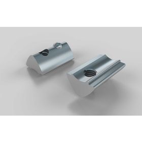 Nutenstein einschwenkbar, mit Federkugel und Führungssteg, M5, Nut 6