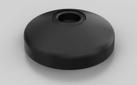Teller für Gelenkstellfüße, D=60 mm, Kugelkopf-D=15 mm