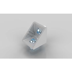 Winkel 30 × 30 silber pulverbeschichtet, Nut 6