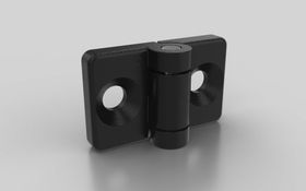 Kunststoff Scharnier Mini, nicht aushängbar, 32 x 20 mm, Nut 5