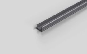 Abdeckprofil, signalgrau RAL 7004, Nut 10