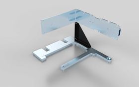 Stützfuß für den KLT-Lifter 2000 und 2300, Seitenbeladung links
