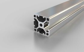 Aluminiumprofil, 30 x 30 mm, L, 3N, Nut 6