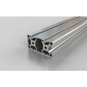 Aluminiumprofil, 80 x 40 mm, L, 3N90, Nut 8