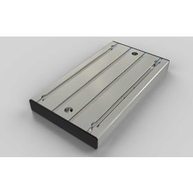 Bodenplatten, 280 x 160 mm, silberfarbig, Nut 8