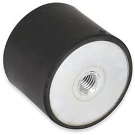 Rubber-metal-buffers female/female M20