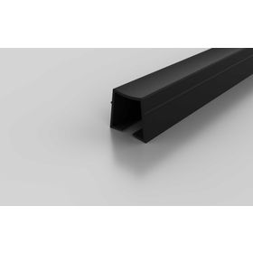Abdeck- und Einfassprofil, schwarz RAL 9005, Nut 10/10L