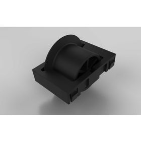 Rolleinsatz D28 ESD, Rollenabstand 50 / Teilung 50 für Aluminium Rollenprofil, mit Spurkranz