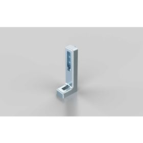 Bodenwinkel mit Höhenverstellung 120 x 45 x 28, blank, Nut 6