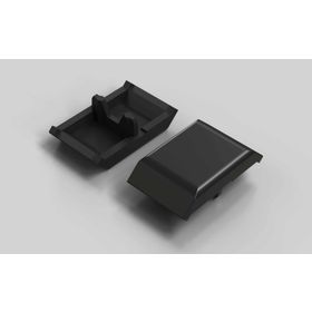 Abdeckkappe für Winkel 20 x 20, schwarz, Nut 6