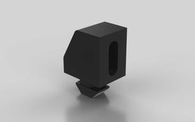 Uniblock mit Vierkantmutter M6, Nut 10