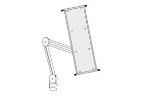 Klarsichttafel - Informationssystem; Schwenkarm