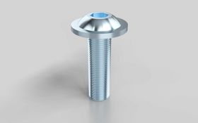 Halbrundschraube mit Flansch, ISO 7380, M6 x 20 mm