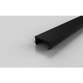 Abdeckprofil, schwarz RAL 9005, Nut 8