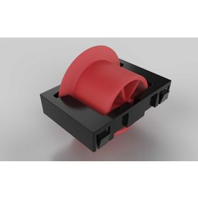 Rolleinsatz D28, Rollenabstand 50 / Teilung 50 für Aluminium Rollenprofil, mit Spurkranz