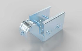 Variabler Halter innen D28 für Aluminium Rollenprofil, inklusive Montageset