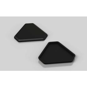 Abdeckkappe 3×40 / 120°, 40x40 mm, schwarz, Nut 8