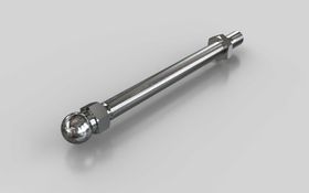 Gewindestange für Gelenkstellfüße, M10 x 125 mm, Kugelkopf-D=15 mm