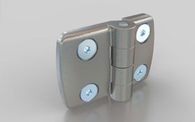Aluminium-Kombischarnier, nicht aushängbar, 75 x 48 mm