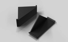 Abdeckkappe für Winkel 20 x 40, ESD, schwarz, Nut 6