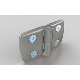 Aluminium-Kombischarnier, nicht aushängbar, 45 x 45 mm