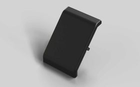 Abdeckkappe für Winkel 43 x 42, schwarz, Nut 10