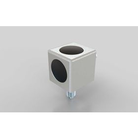 Würfelverbinder 20/2, blank, Nut 6