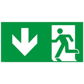 Rettungszeichen nachleuchtend; Rettungszeichen nachleuchtend, Folie