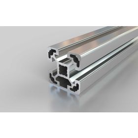 Aluminiumprofil, 40x40 mm, L, 3N, Nut 10