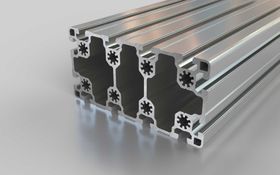 Aluminiumprofil, 180 x 90 mm, L, Nut 10