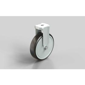 Bockrolle, D=125 mm, thermoplastischer Gummi