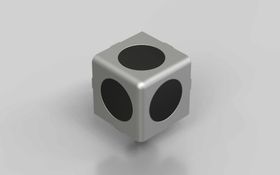 Würfelverbinder 40/3, blank, Nut 8
