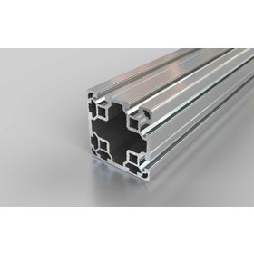 Aluminiumprofil, 80x80 mm, L, 4NVS, Nut 10