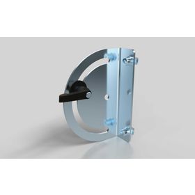 Schwenkbefestigung 180°, inklusive Klemmhebel, Nut 8/10