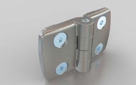 Aluminium-Kombischarnier, nicht aushängbar, 78 x 48 mm