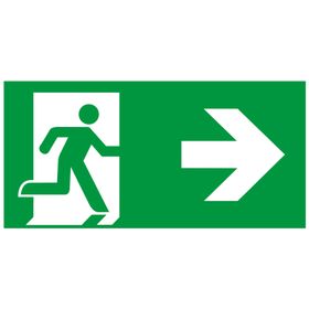 Rettungszeichen nachleuchtend; Rettungszeichen nachleuchtend, Folie