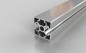 Aluminiumprofil, 45 x 45 mm, L, 2N, Nut 10
