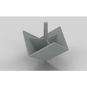 Abdeckkappe Eckform für Eckwinkel 40, verkehrsgrau RAL 7042, Nut 8