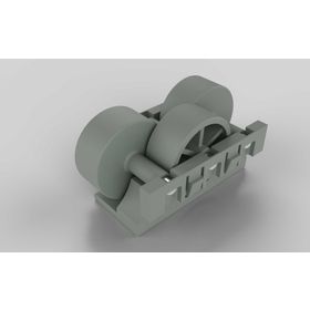 Rollenelement H26, Rollenabstand 16,5 / Teilung 50 für Aluminium Rollenprofil