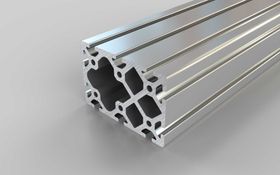 Aluminiumprofil, 120 x 80 mm, Nut 8