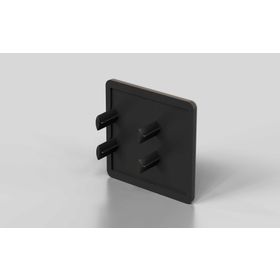 Abdeckkappe Schutzgitterprofil 30 × 30, ohne Loch