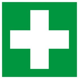 Rettungszeichen nachleuchtend; zur Wandmontage