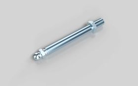 Gewindestange für Gelenkstellfüße, M16 x 150 mm, Kugelkopf-D=15 mm